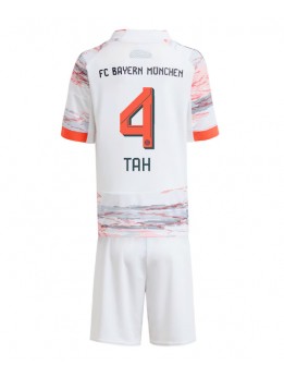 Otroški Nogometna dresi replika Bayern Munich Jonathan Tah #4 Gostujoči 2025-26 Kratek rokav (+ hlače)